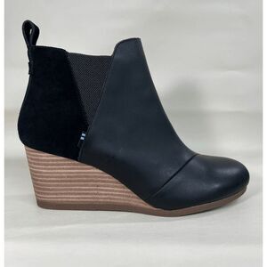Toms Black and Brown Ankle Booties